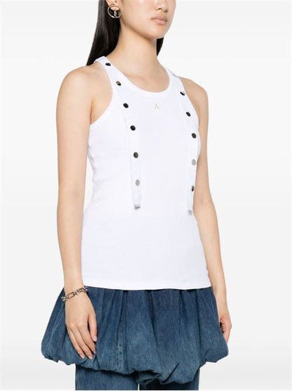 RIBBED COTTON TANK TOP