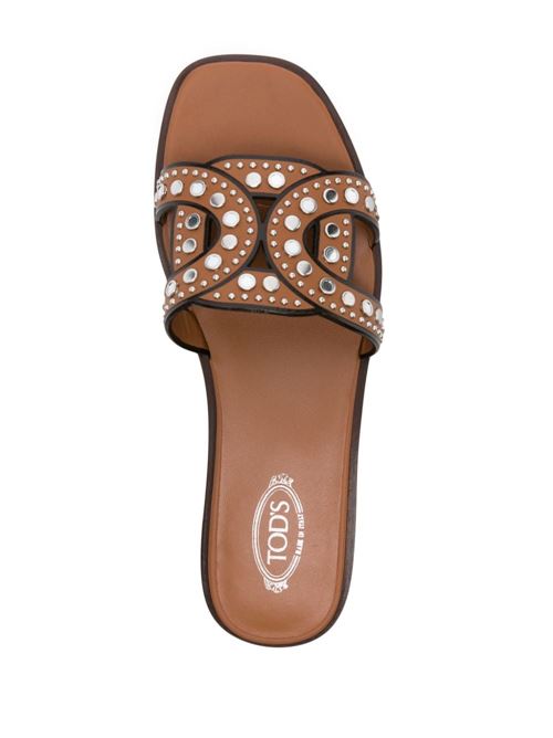 LEATHER FLAT SANDALS
