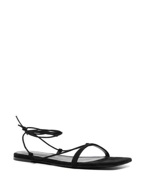 LEATHER FLAT SANDALS