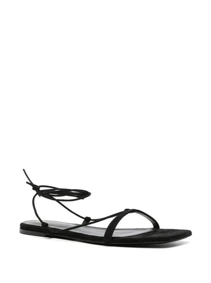 LEATHER FLAT SANDALS
