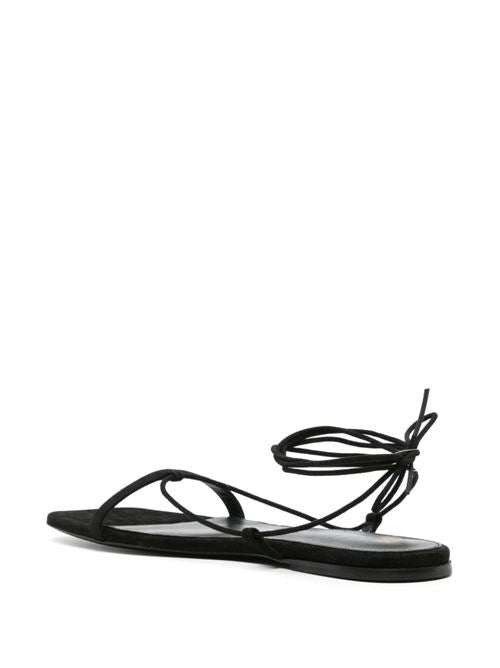 LEATHER FLAT SANDALS
