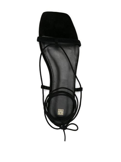 LEATHER FLAT SANDALS
