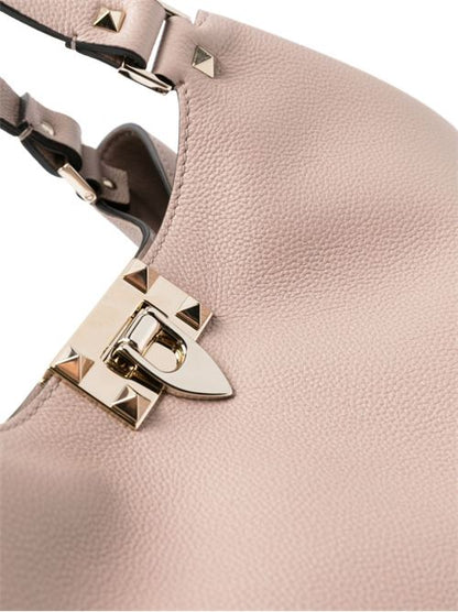 ROCKSTUD SMALL LEATHER TOTE BAG