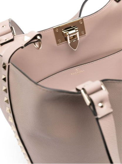 ROCKSTUD SMALL LEATHER TOTE BAG