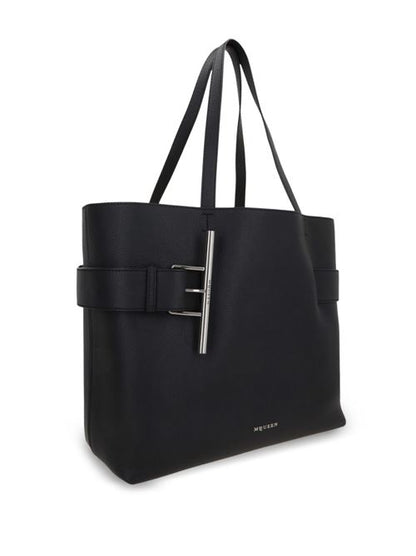 T-BAR LEATHER TOTE BAG