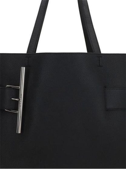 T-BAR LEATHER TOTE BAG