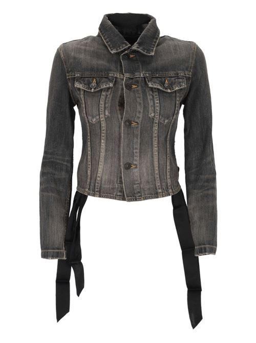 LACE-UP DENIM JACKET