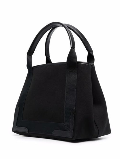 NAVY CABAS SMALL CANVAS TOTE BAG