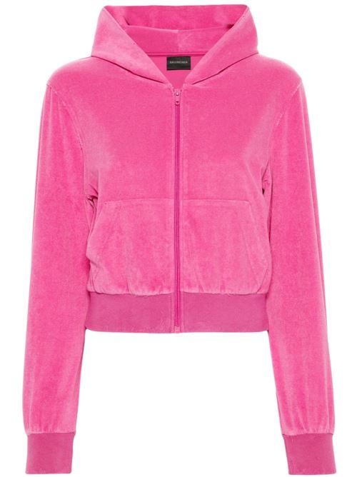 VELVET ZIPPED HOODIE