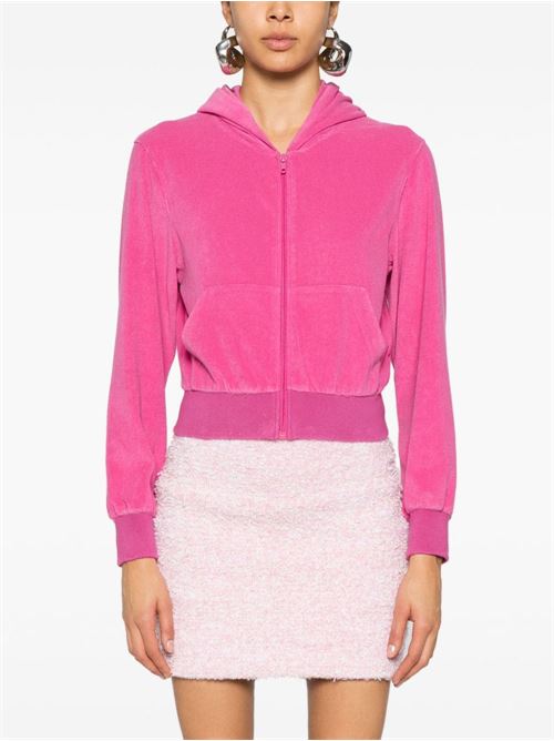 VELVET ZIPPED HOODIE