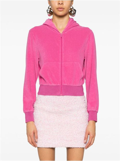 VELVET ZIPPED HOODIE