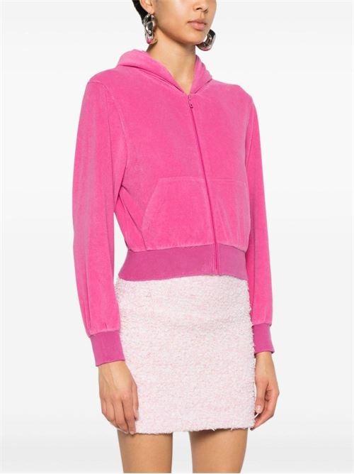 VELVET ZIPPED HOODIE