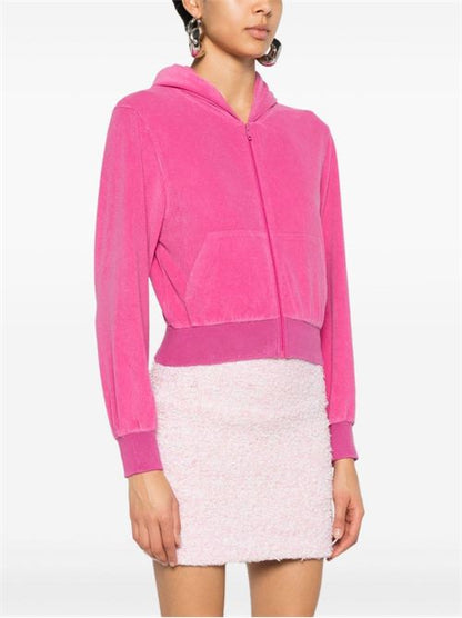 VELVET ZIPPED HOODIE