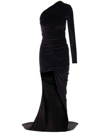 VELVET LONG DRESS