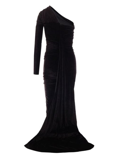 VELVET LONG DRESS