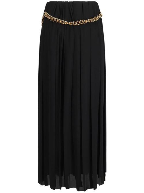 CHAIN EMBELLISHED PLEATED SKIRT