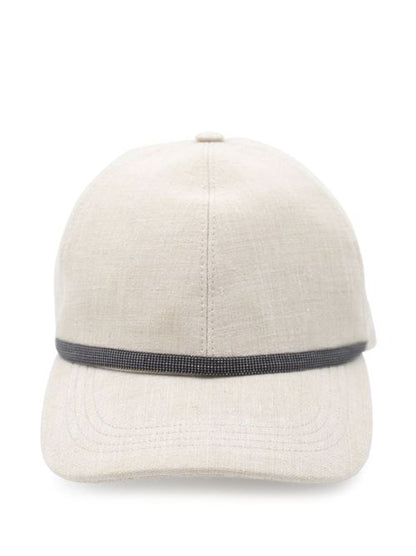 LINEN BASEBALL CAP