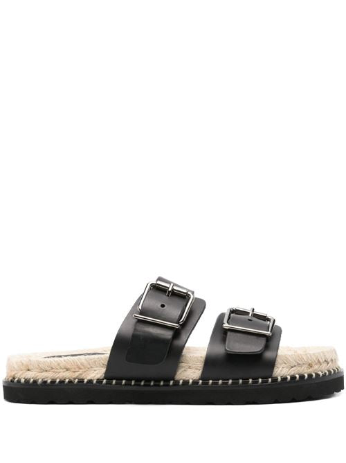 TER LEATHER FLAT SANDALS