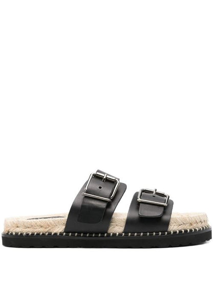 TER LEATHER FLAT SANDALS