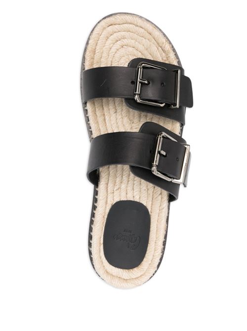 TER LEATHER FLAT SANDALS