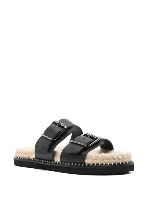 TER LEATHER FLAT SANDALS
