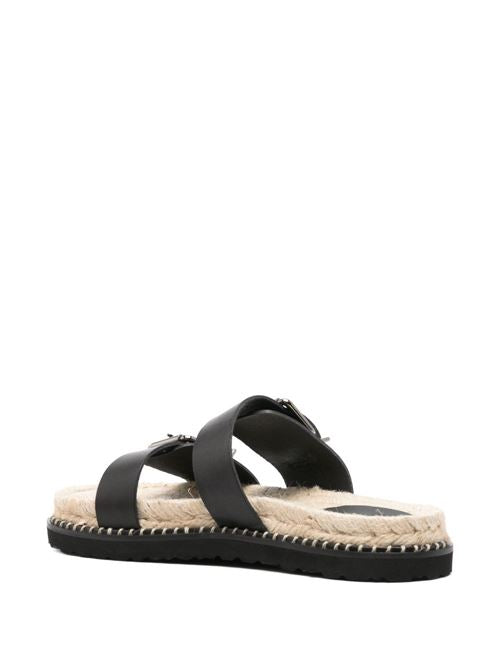 TER LEATHER FLAT SANDALS