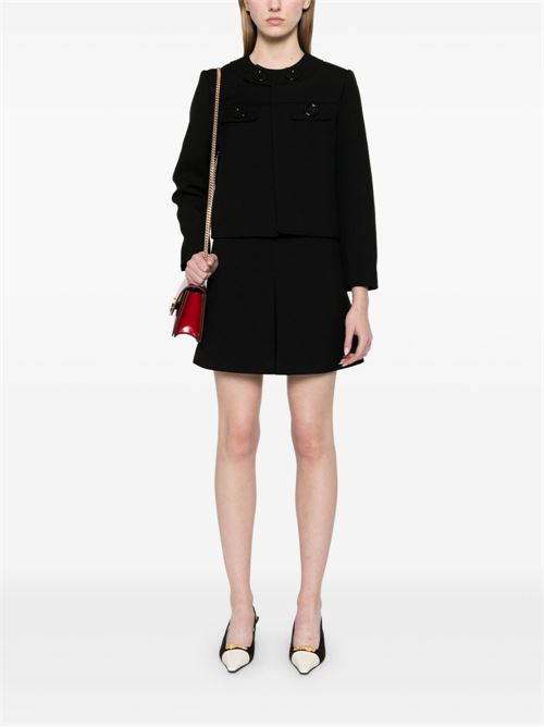 WOOL MINI SKIRT