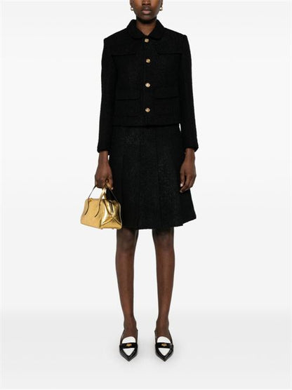 WOOL PLEATED SKIRT