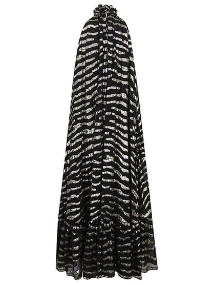 PRINTED SILK SHORT DRESS
