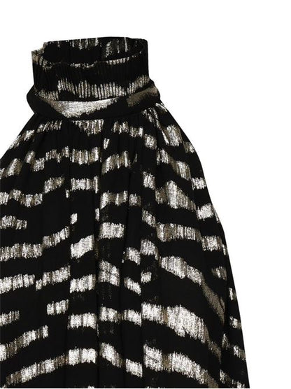PRINTED SILK SHORT DRESS