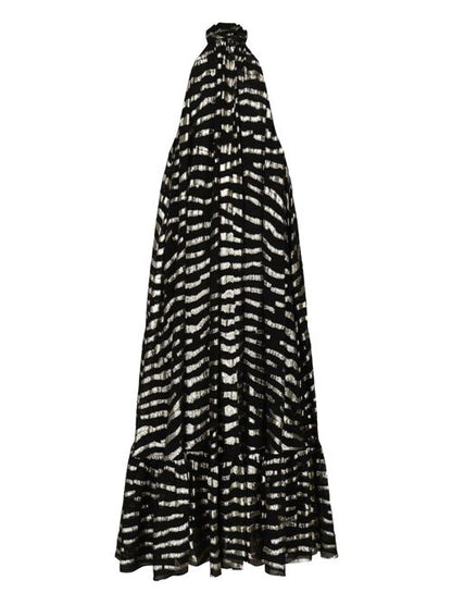 PRINTED SILK SHORT DRESS