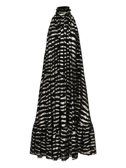 PRINTED SILK SHORT DRESS