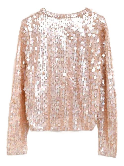 EMBROIDERED SILK CARDIGAN