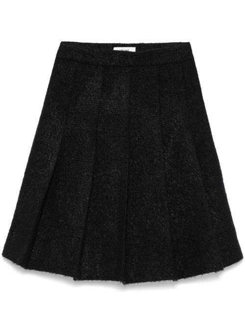 WOOL PLEATED SKIRT