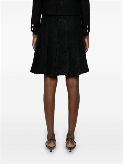 WOOL PLEATED SKIRT