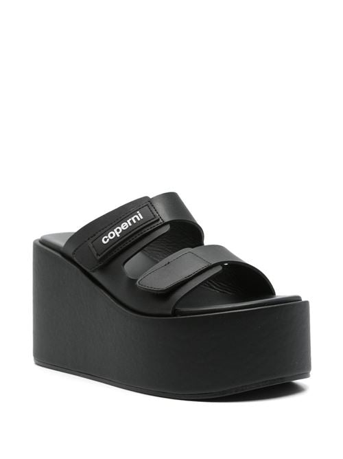 WEDGE DOUBLE-STRAP SANDALS