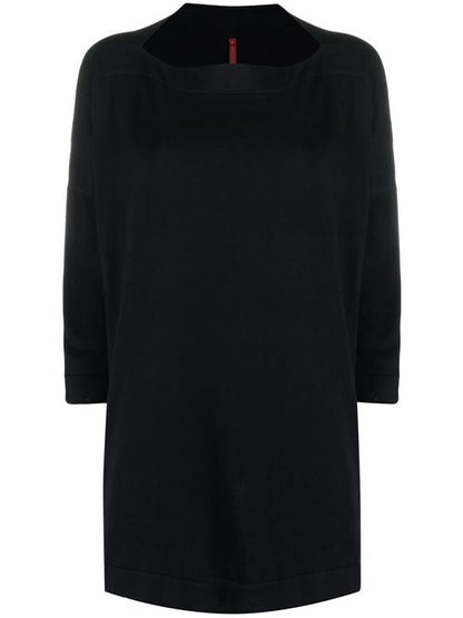 COTTON BOAT-NECK SWEATER