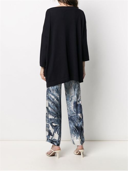 COTTON BOAT-NECK SWEATER