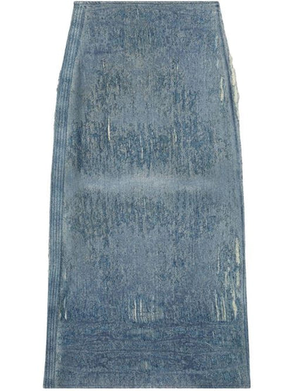 DENIM MIDI SKIRT