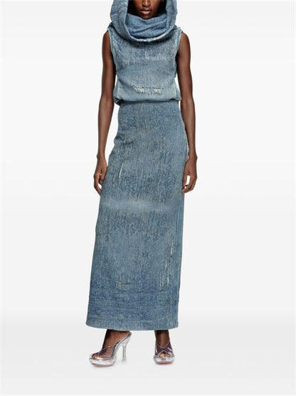 DENIM MIDI SKIRT