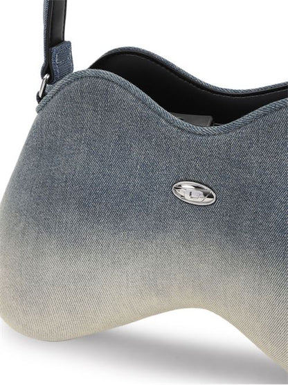 DOUBLE-D DENIM SHOULDER BAG