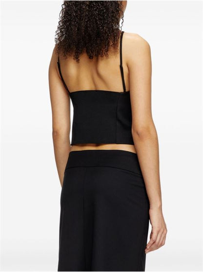 OVAL-D WOOL BLEND TOP