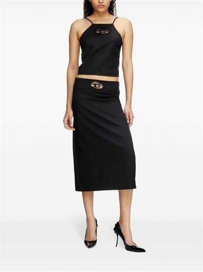 OVAL-D WOOL BLEND TOP