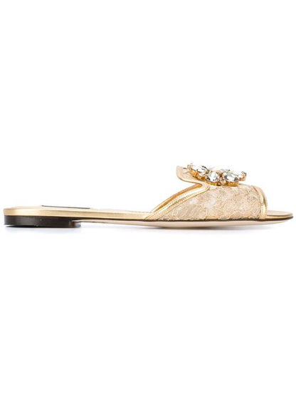 RAINBOW FLAT LACE SANDALS