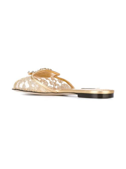 RAINBOW FLAT LACE SANDALS