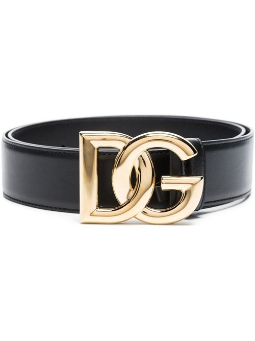DG LOGO LEATHER BELT