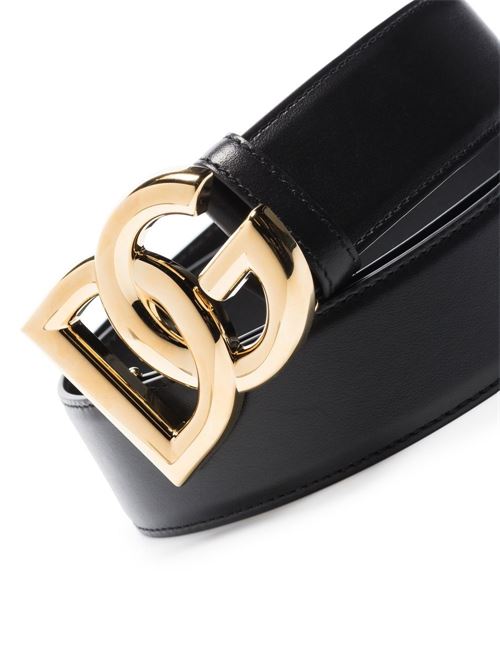 DG LOGO LEATHER BELT