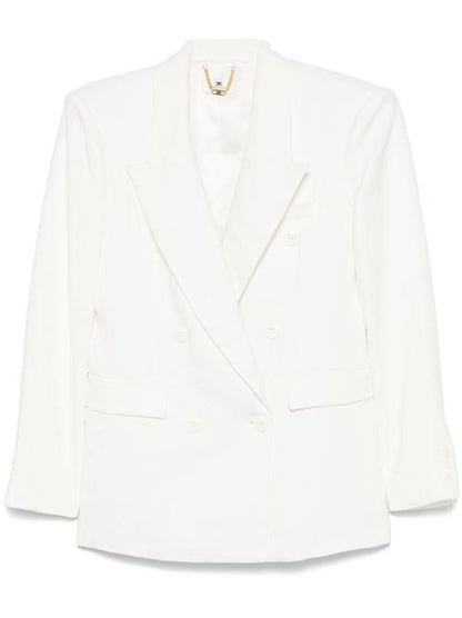LINEN BLEND DOUBLE-BREASTED JACKET