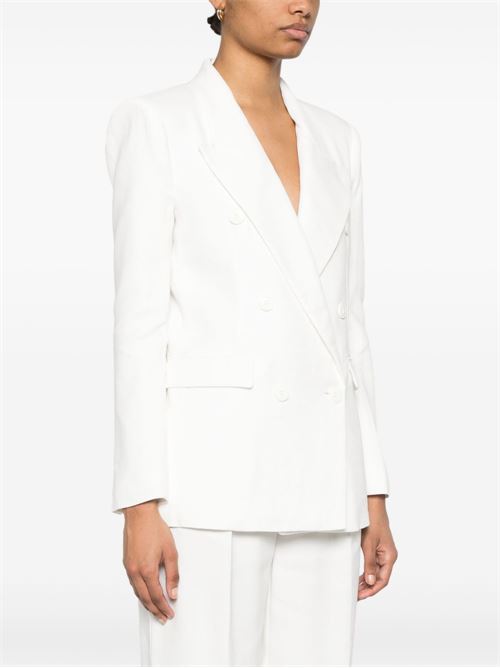 LINEN BLEND DOUBLE-BREASTED JACKET