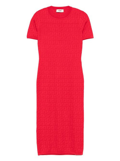 FF COTTON BLEND MIDI DRESS